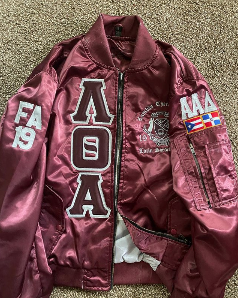 Burgundy satin 2025 bomber jacket
