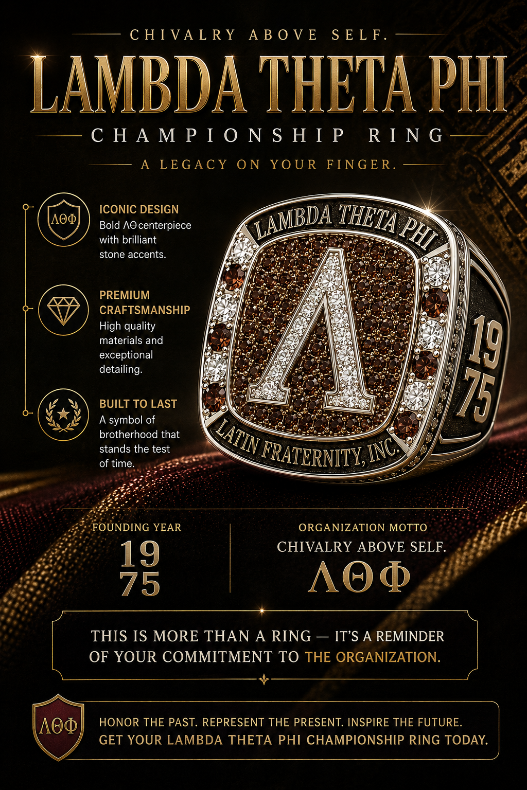 LAMBDA THETA PHI - CHAMPIONSHIP RING
