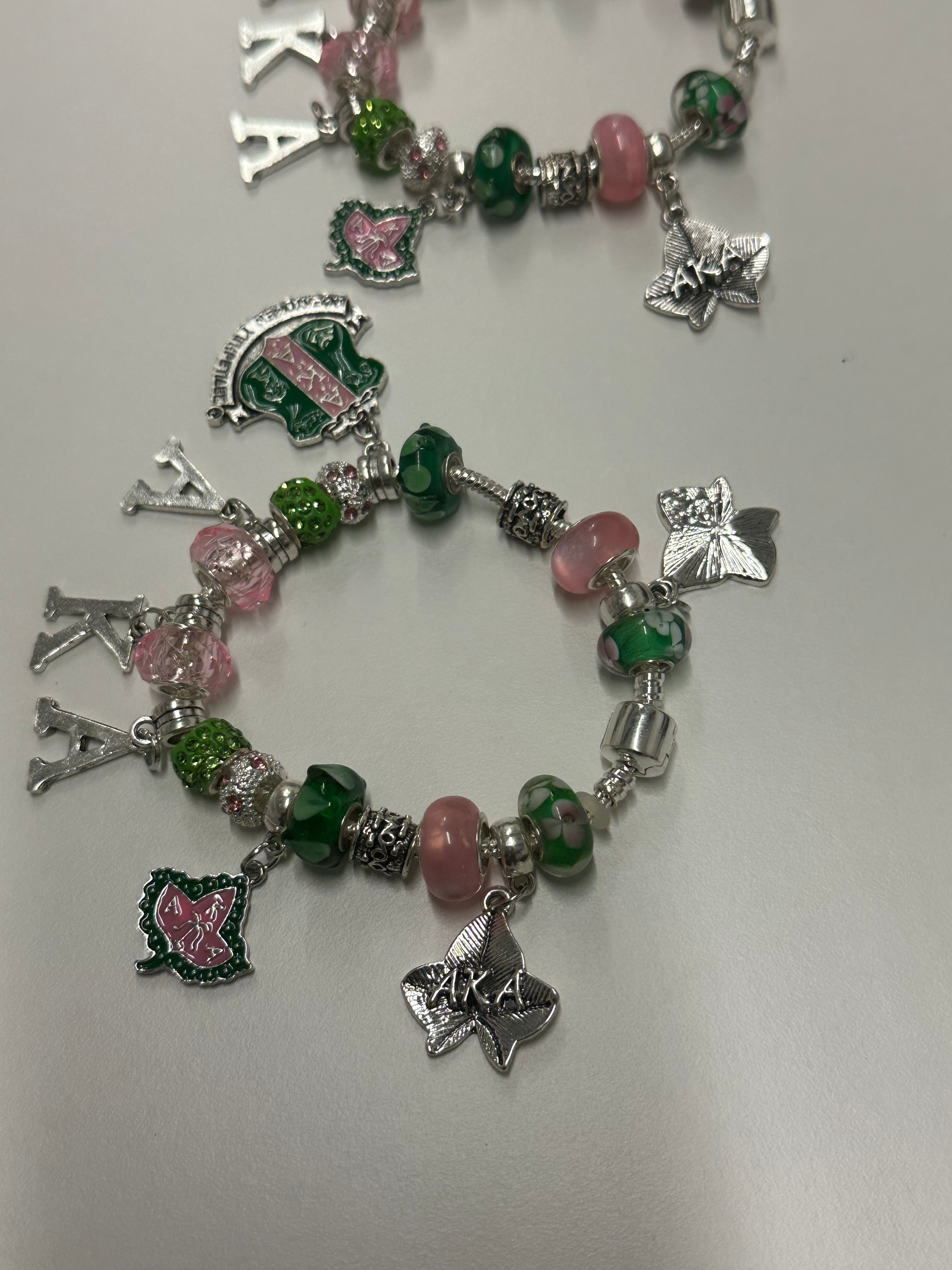 ALPHA KAPPA ALPHA CHARM BRACELET