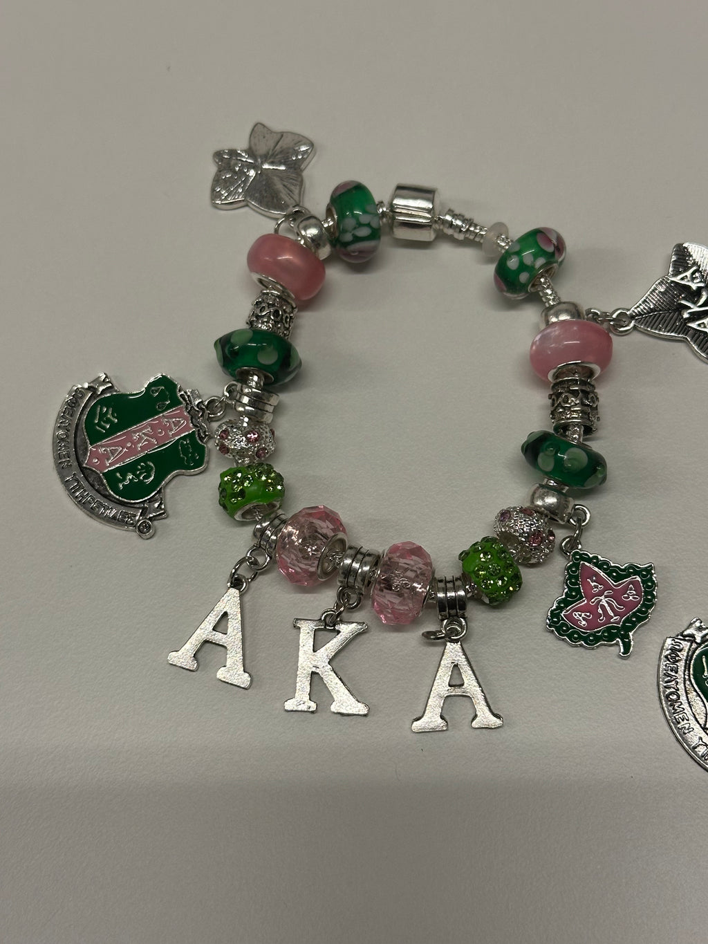 ALPHA KAPPA ALPHA CHARM BRACELET