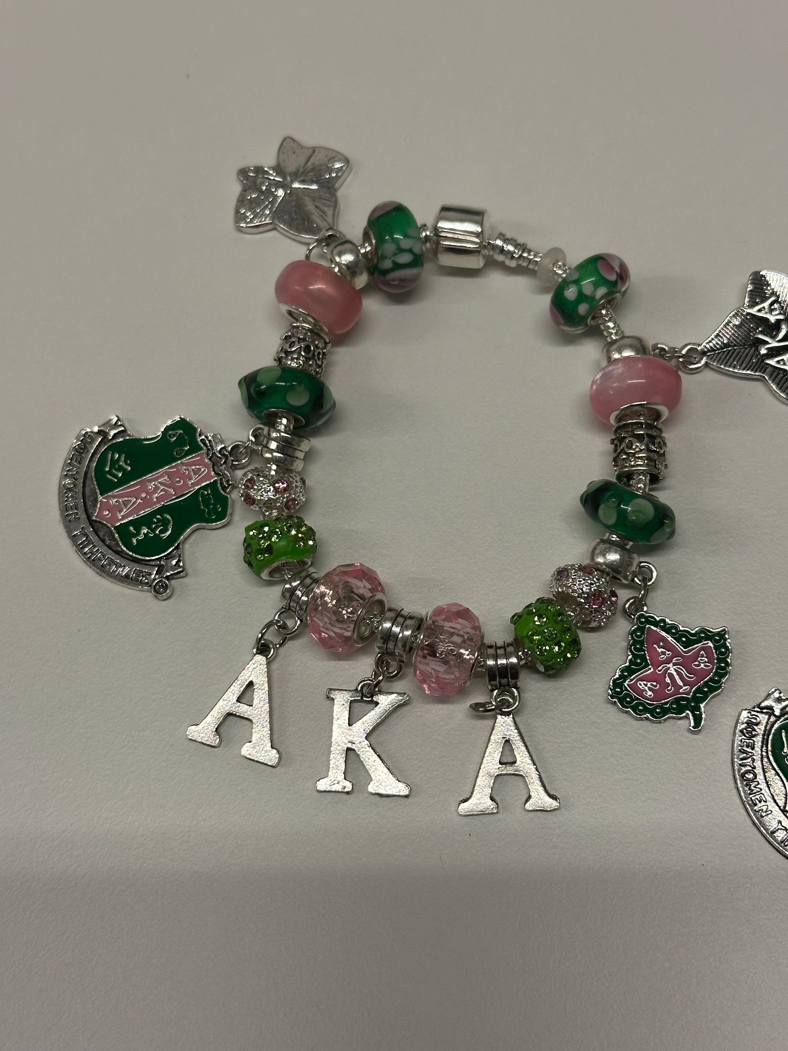 ALPHA KAPPA ALPHA CHARM BRACELET