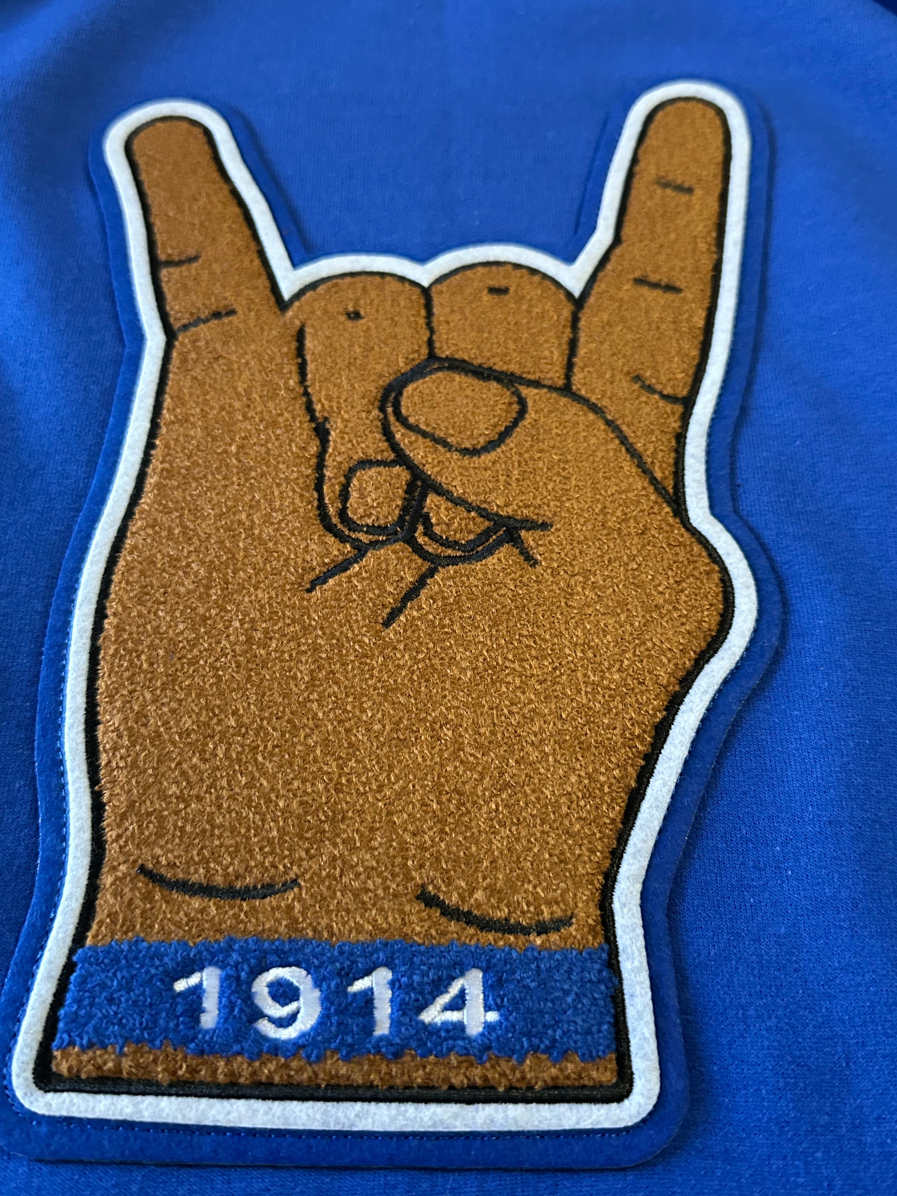 Phi Beta Sigma -Chenille hand sign.