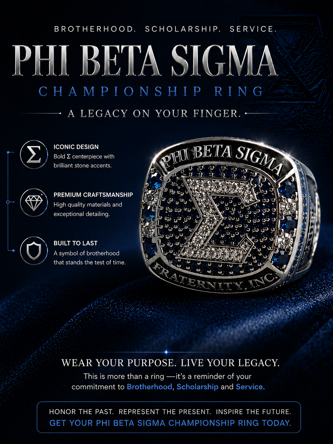 Phi Beta Sigma - Championship Ring