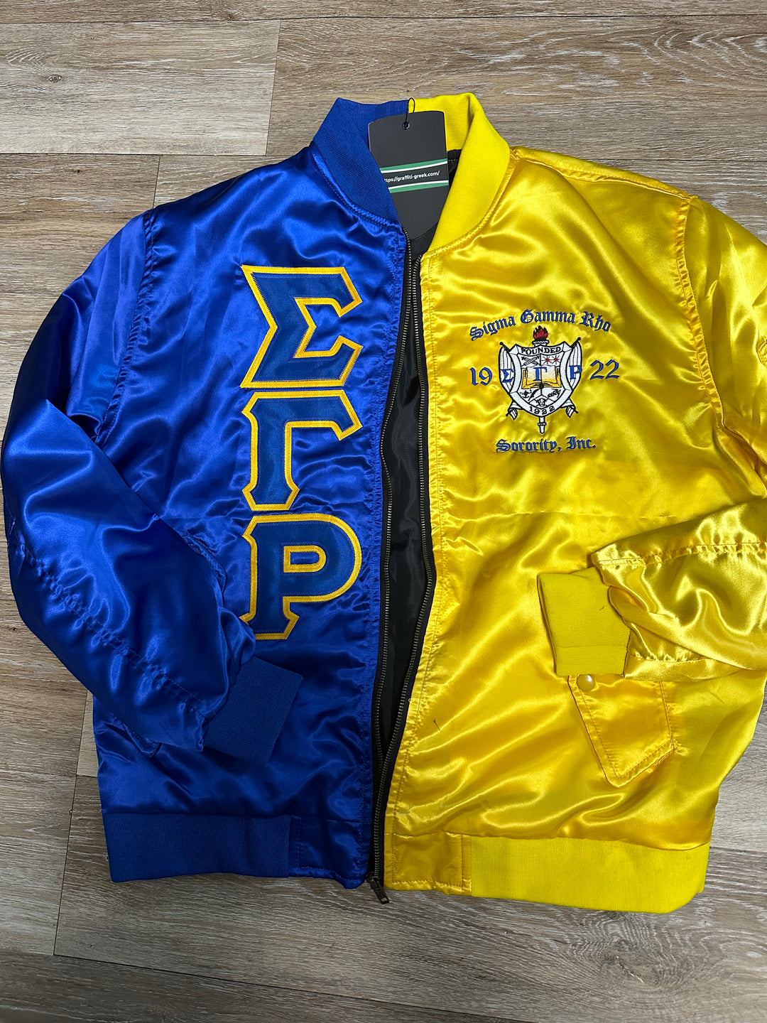 Sigma gamma rho bomber jacket hotsell