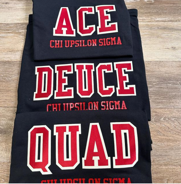 CHI UPSILON SIGMA - LINE POSITION T SHIRTS