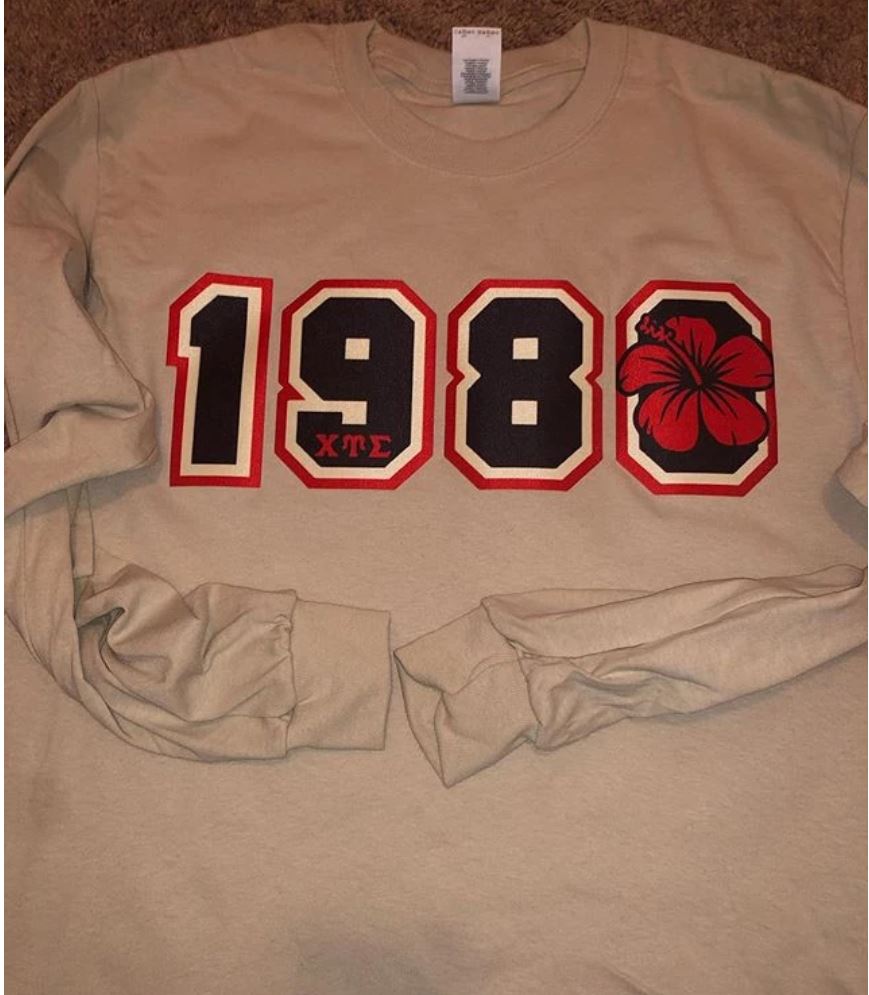 CHI UPSILON SIGMA  1980 CREW NECK - graffitigreek