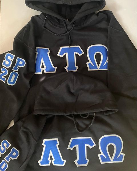 LAMBDA TAU OMEGA - GREEK LETTERED HOODIE