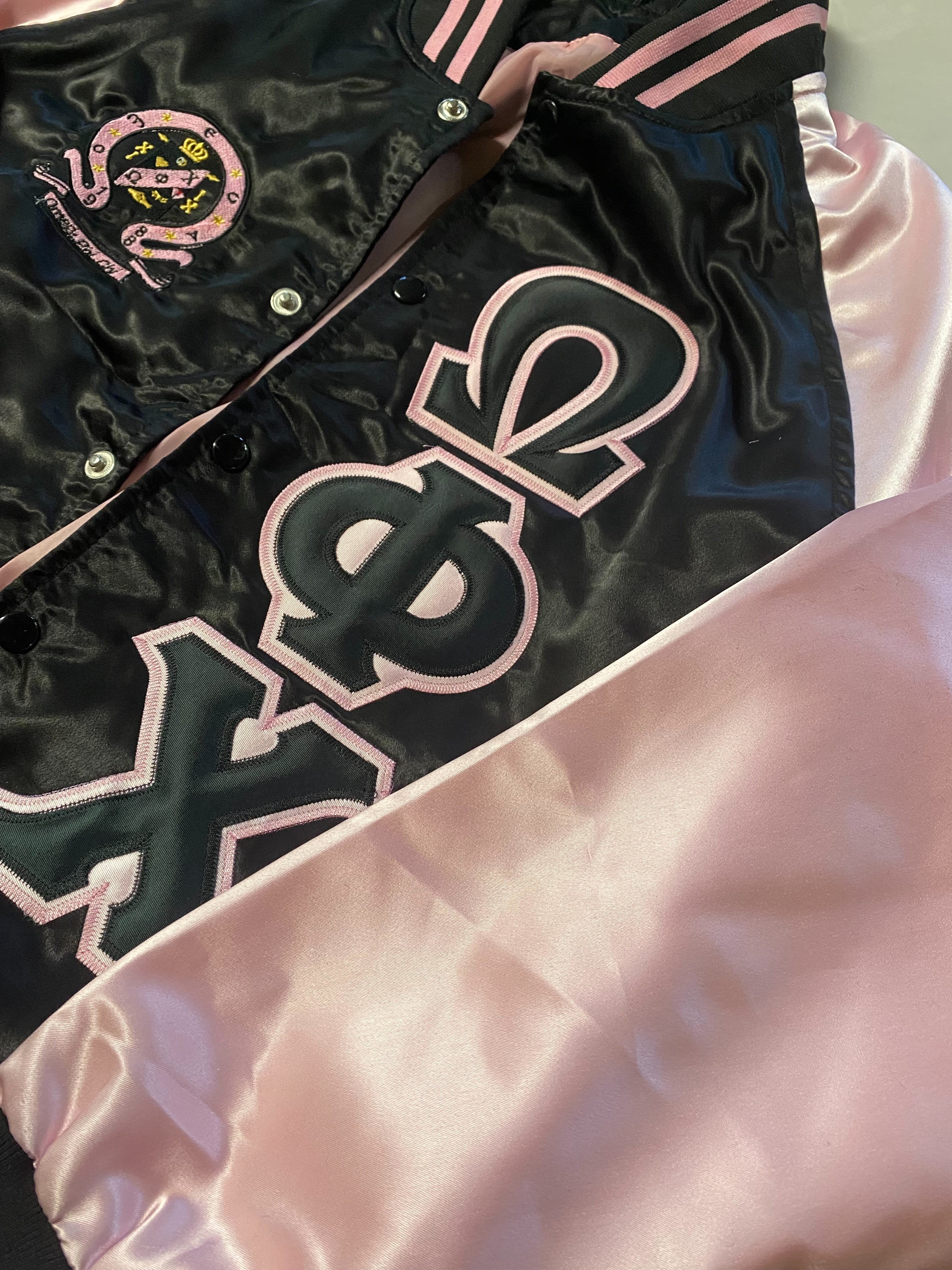 OMEGA PHI CHI - 2 TONE VARSITY JACKET