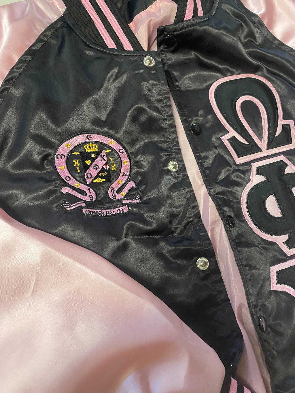 OMEGA PHI CHI - 2 TONE VARSITY JACKET