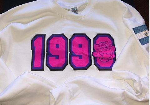 SIGMA LAMBDA GAMMA " 1990"  CREWNECK - graffitigreek