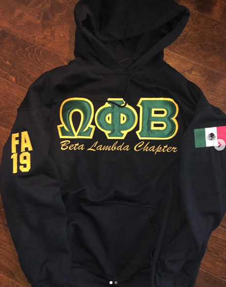 OMEGA PHI BETA CHAPTER HOODIE - graffitigreek