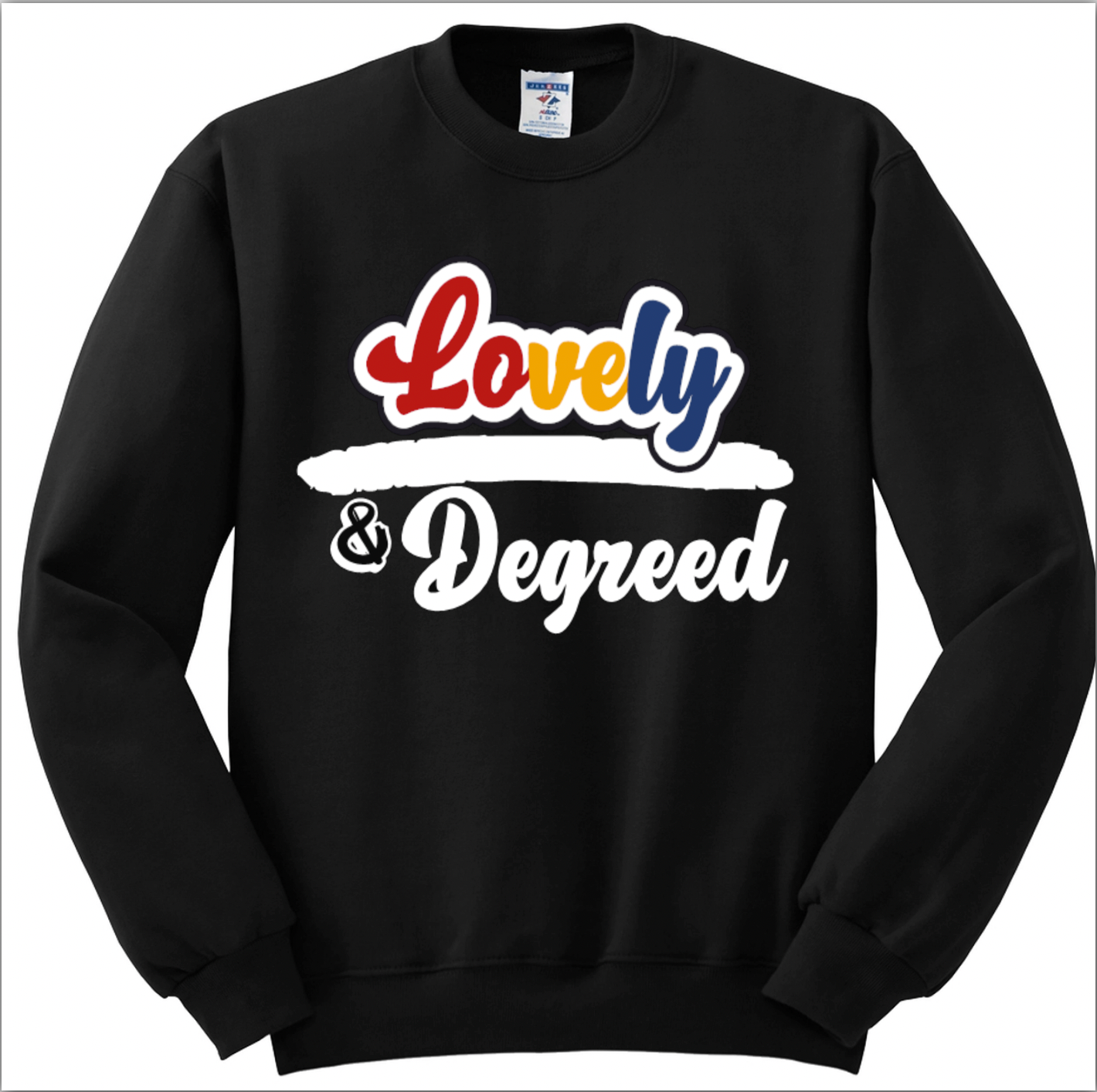 OMEGA PHI BETA     & DEGREED - CREWNECK SWEATER