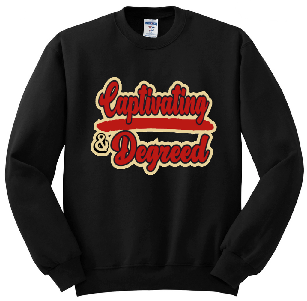 OMEGA PHI BETA     & DEGREED - CREWNECK SWEATER