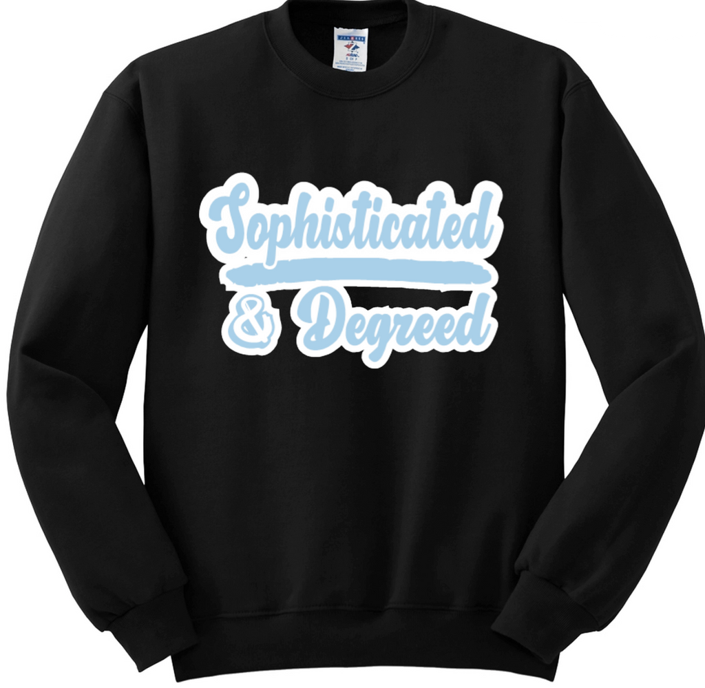 OMEGA PHI BETA     & DEGREED - CREWNECK SWEATER